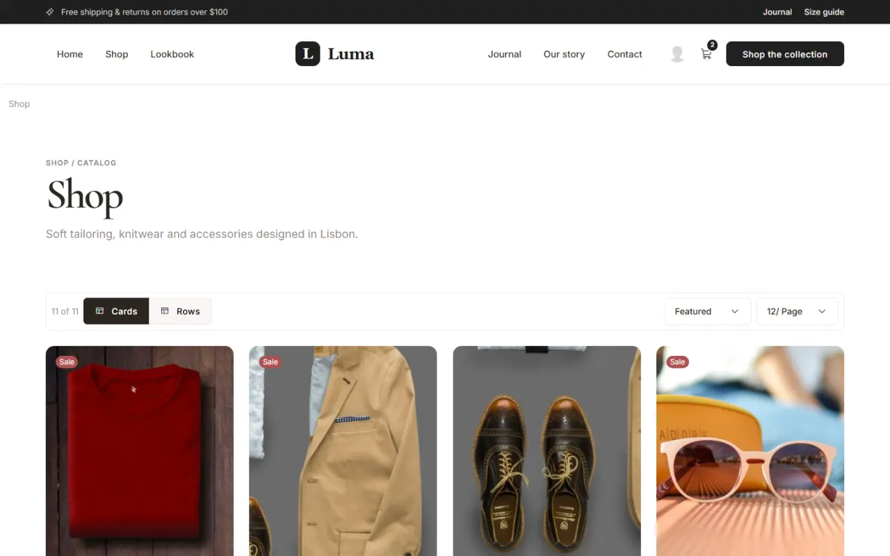 A TruCommerce shop page