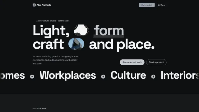 The Atlas Architects demo home page