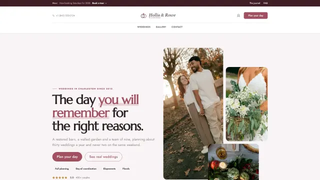 The Hollis & Rowe demo home page