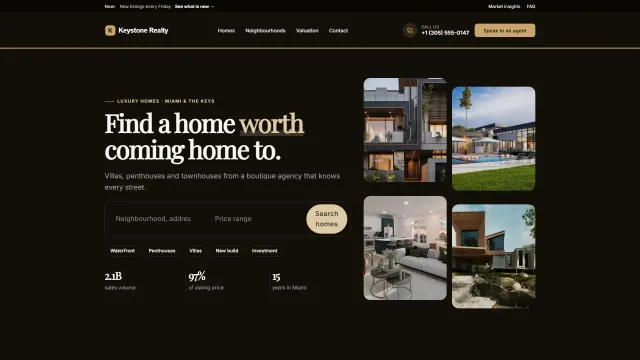 The Keystone Realty demo home page